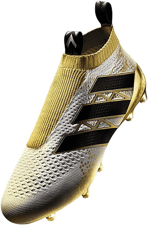 Botín ACE PureControl “Oro”, Dorado, blanco y negro